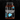 Bottle of magnesium glycinate capsules on a black background