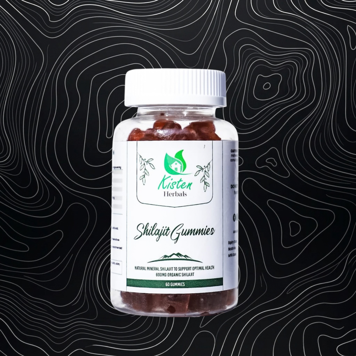 Kisten Herbals Shilajit Gummies, 60 gummies