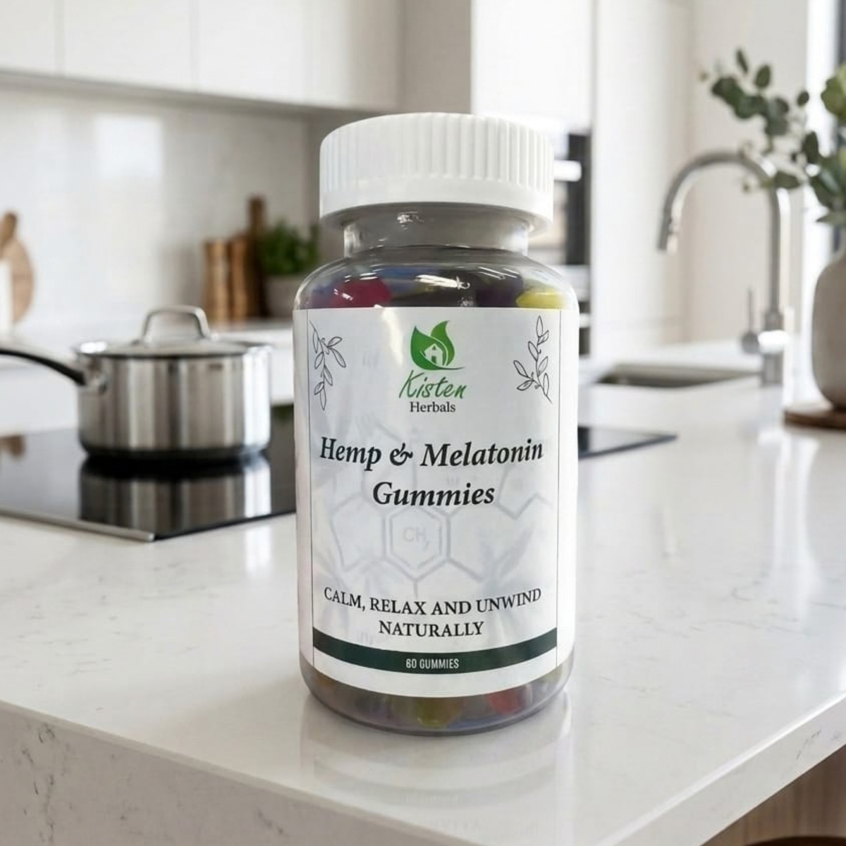 Kisten Herbals Hemp and Melatonin Gummies product details